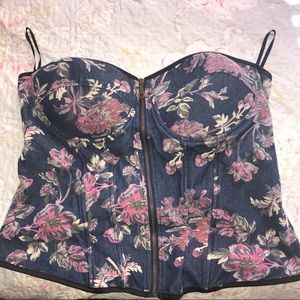 Torrid Floral Lace Corset